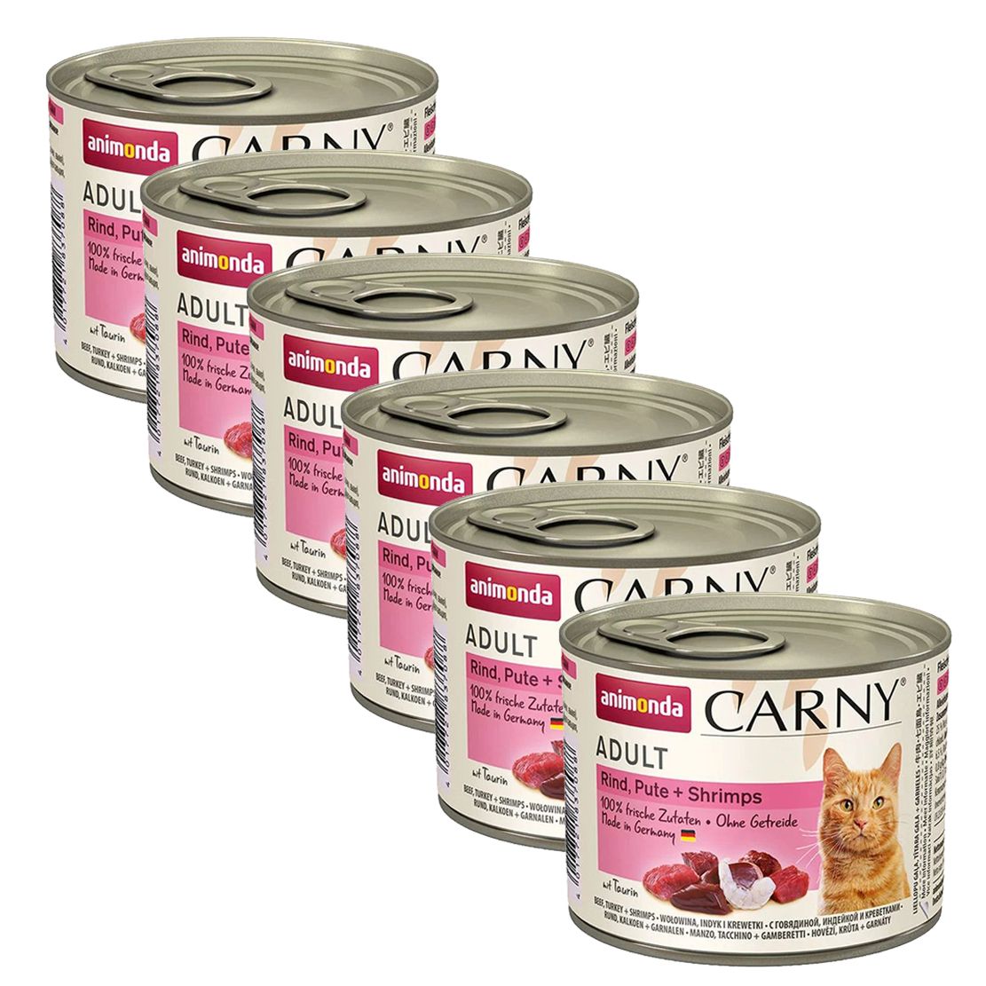 Animonda Carny Adult - Govedina i puretina s kozicama 6 x 200 g
