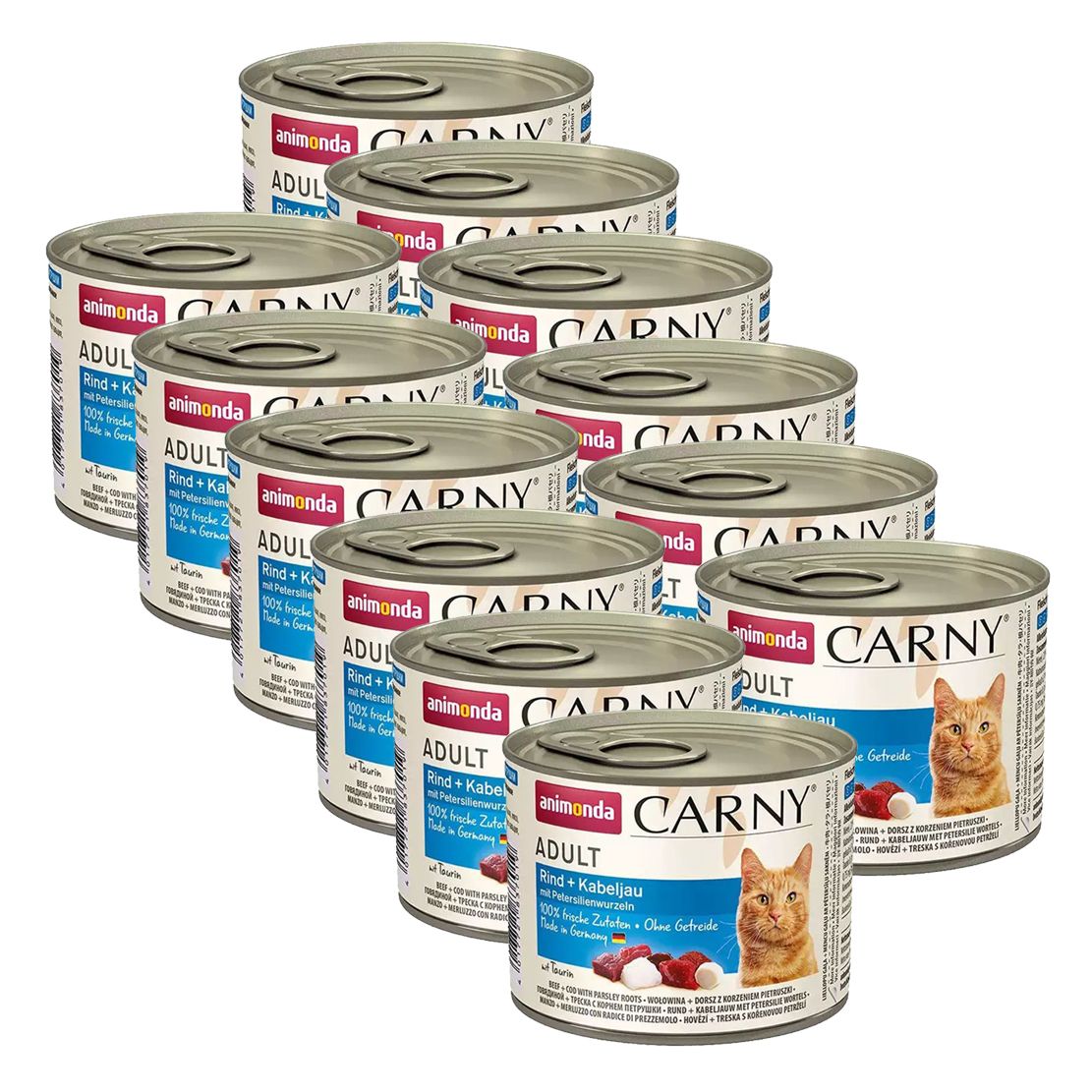 Animonda Carny Adult - Govedina, oslić i peršun 12 x 200 g