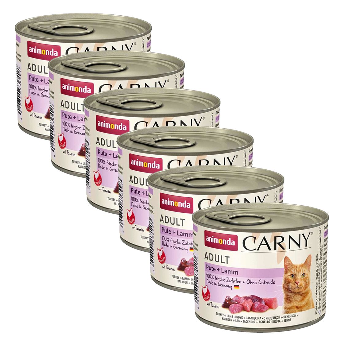 Animonda Carny Adult - Pure Turkey & Lamb 6 x 200 g