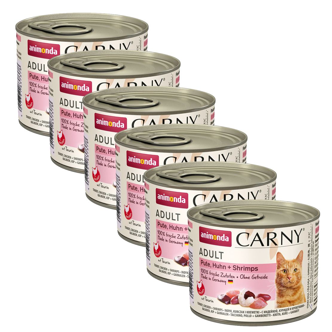 Animonda Carny Adult - Pure Turkey, Chicken & Shrimp 6 x 200 g