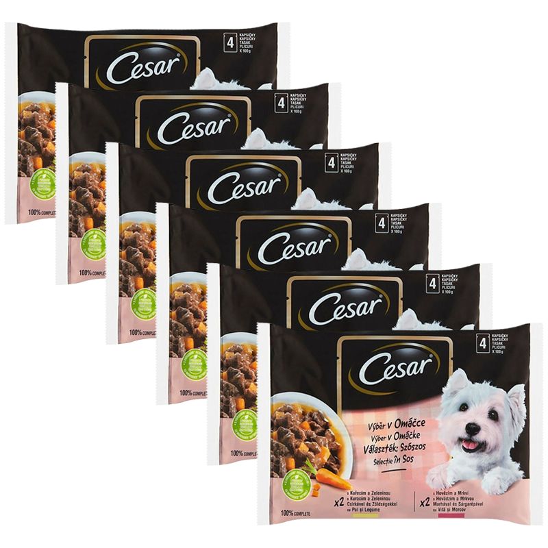Cesar izbor konzervi u umaku 6 x (4 x 100 g)
