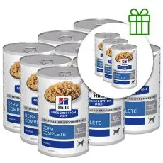 Hill's Prescription Diet Derm Complete Alergija i njega kože za pse 370 g, 9+3 GRATIS