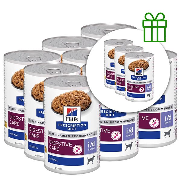 Hill's Prescription Diet i/d Low Fat Njega probave konzerva za pse 360 g, 9+3 GRATIS
