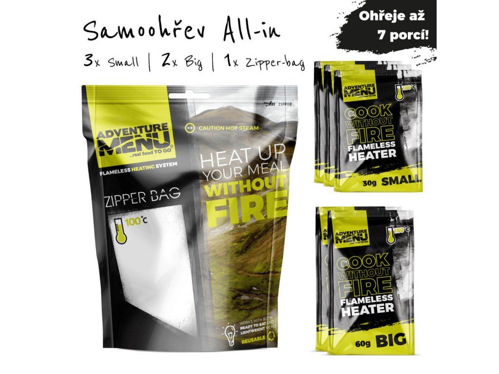 Adventure Menu ALLinONE (3 kom 30g + 2 kom 60g + zipper bag)