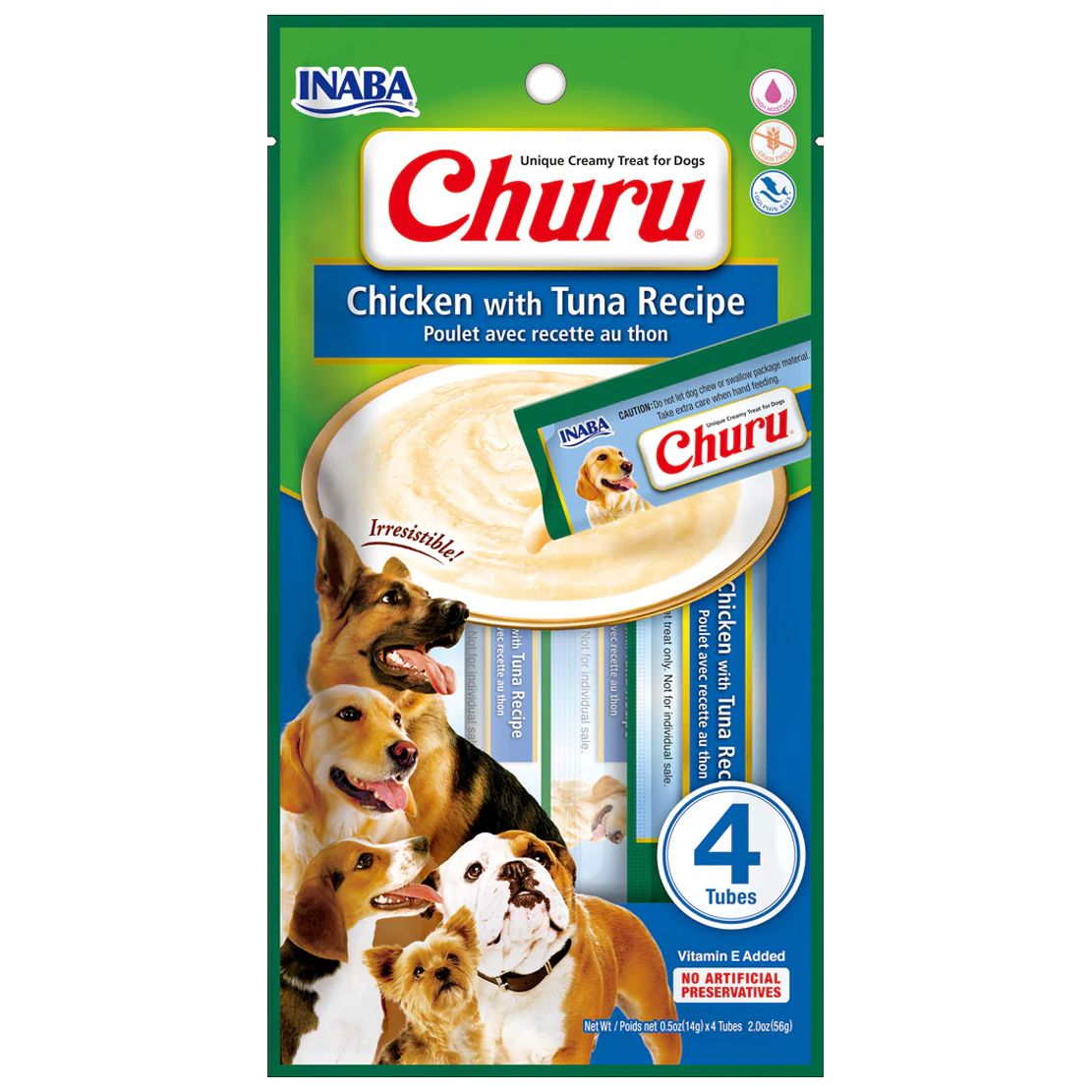 Inaba Churu Pyré pastrva s tunom 4 x 14 g