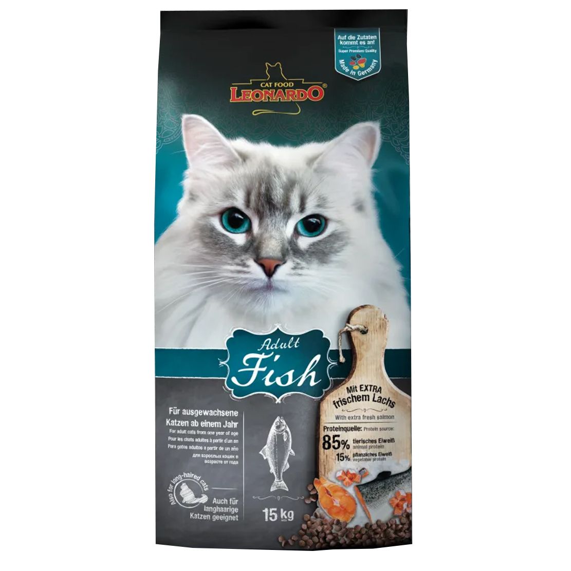 Leonardo Adult Sensitive Fish 15 kg