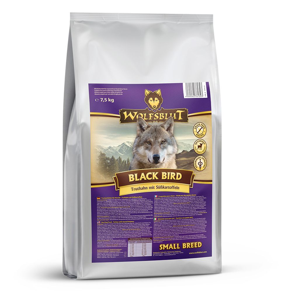 WOLFSBLUT Black Bird Small Breed 7,5 kg