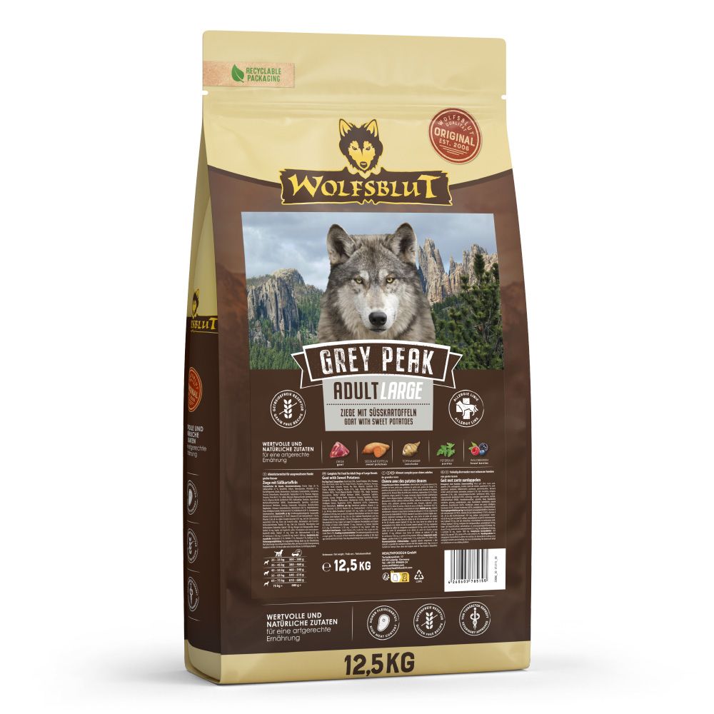 WOLFSBLUT Grey Peak Large Breed 12,5 kg