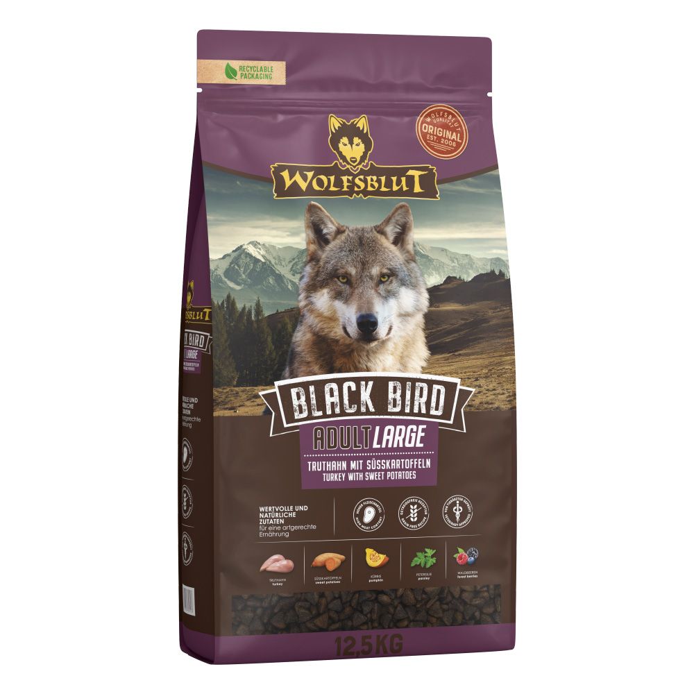 WOLFSBLUT Black Bird Large Breed 12,5 kg