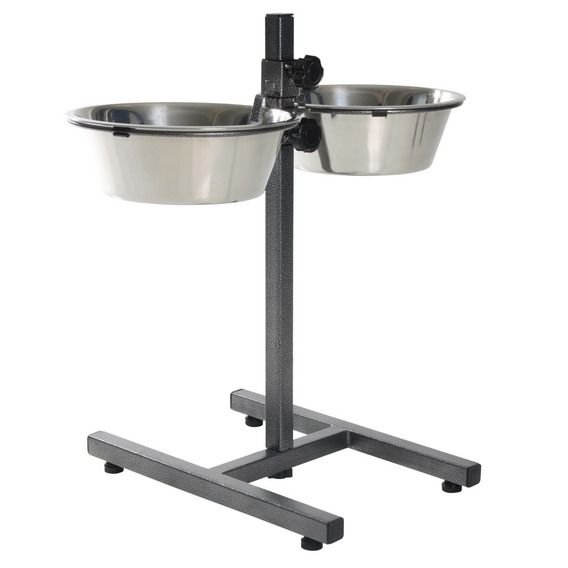 Stalak s posudama od nehrđajućeg čelika - 60cm/2x4,5l
