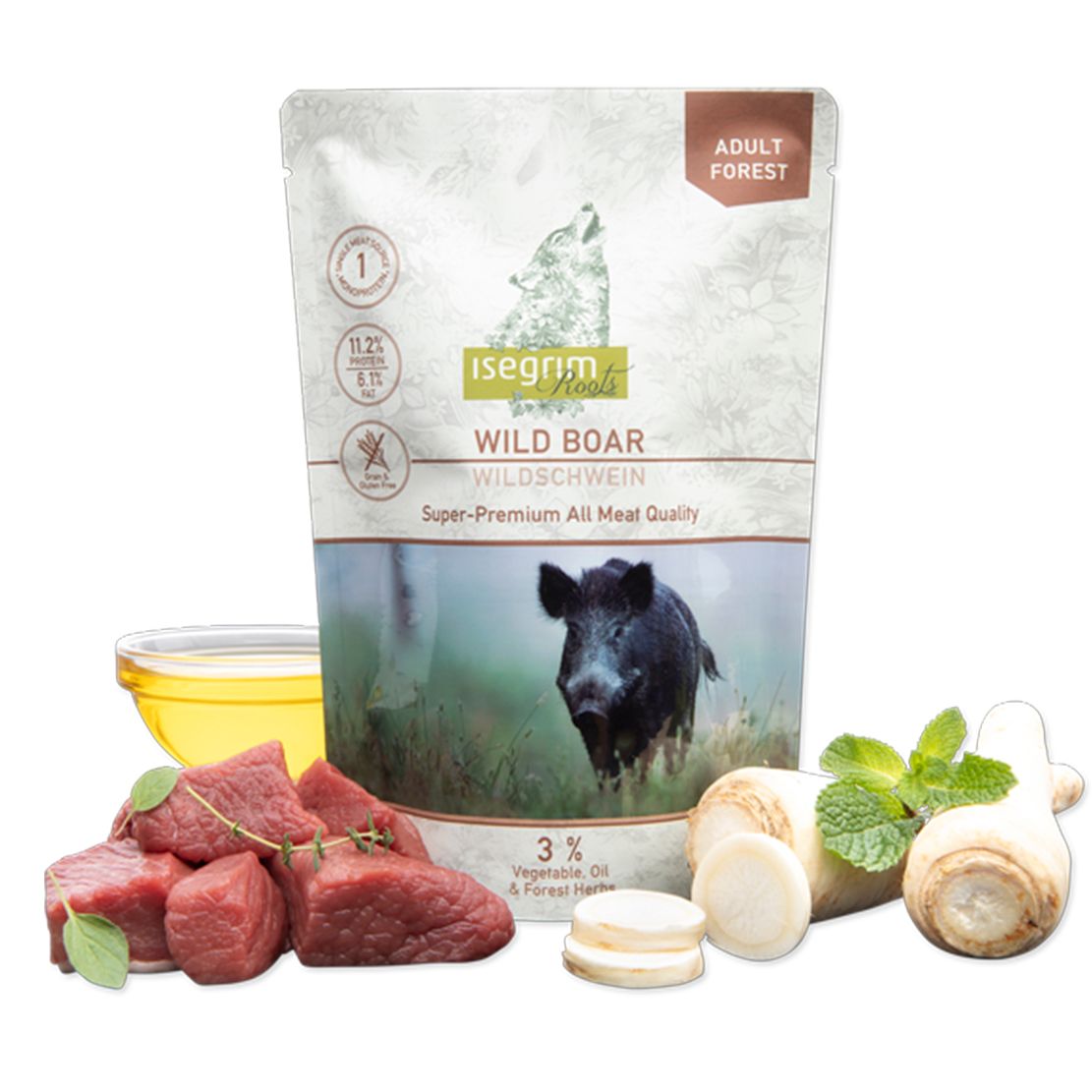 ISEGRIM Roots Adult Wild Boar 410 g