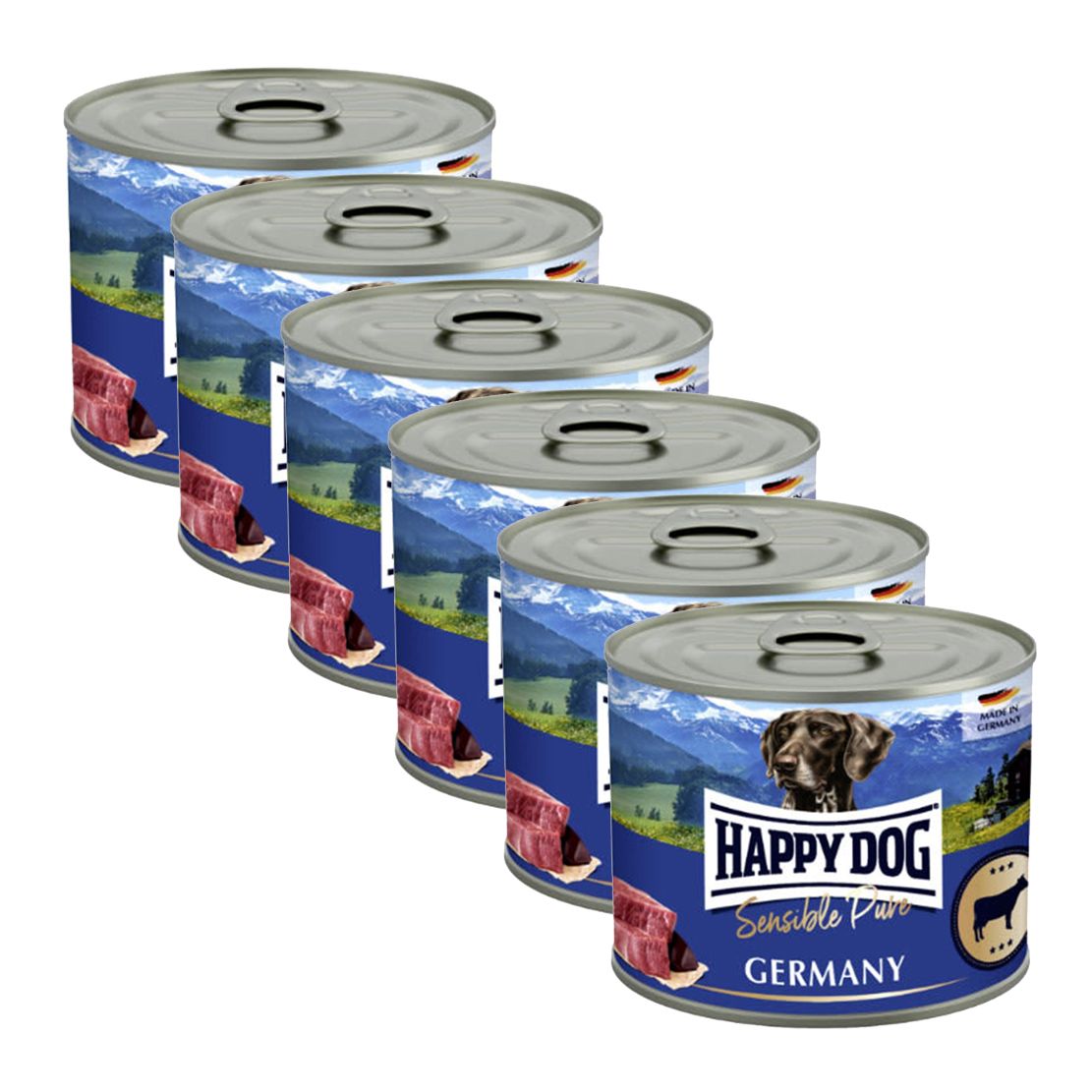 Happy Dog Rind Pur Germany - 6 x 200 g / govedina