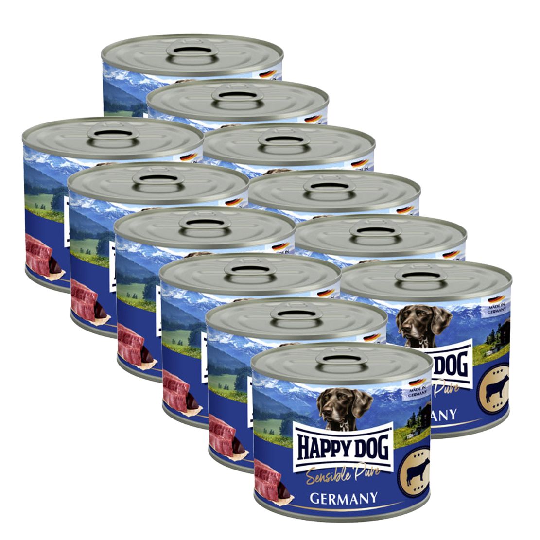 Happy Dog Rind Pur Germany - 12 x 200 g / govedina