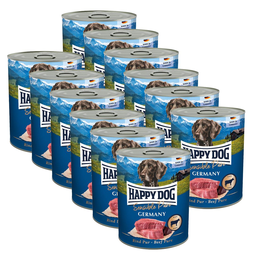 Happy Dog Rind Pur Germany - 12 x 800 g / govedina
