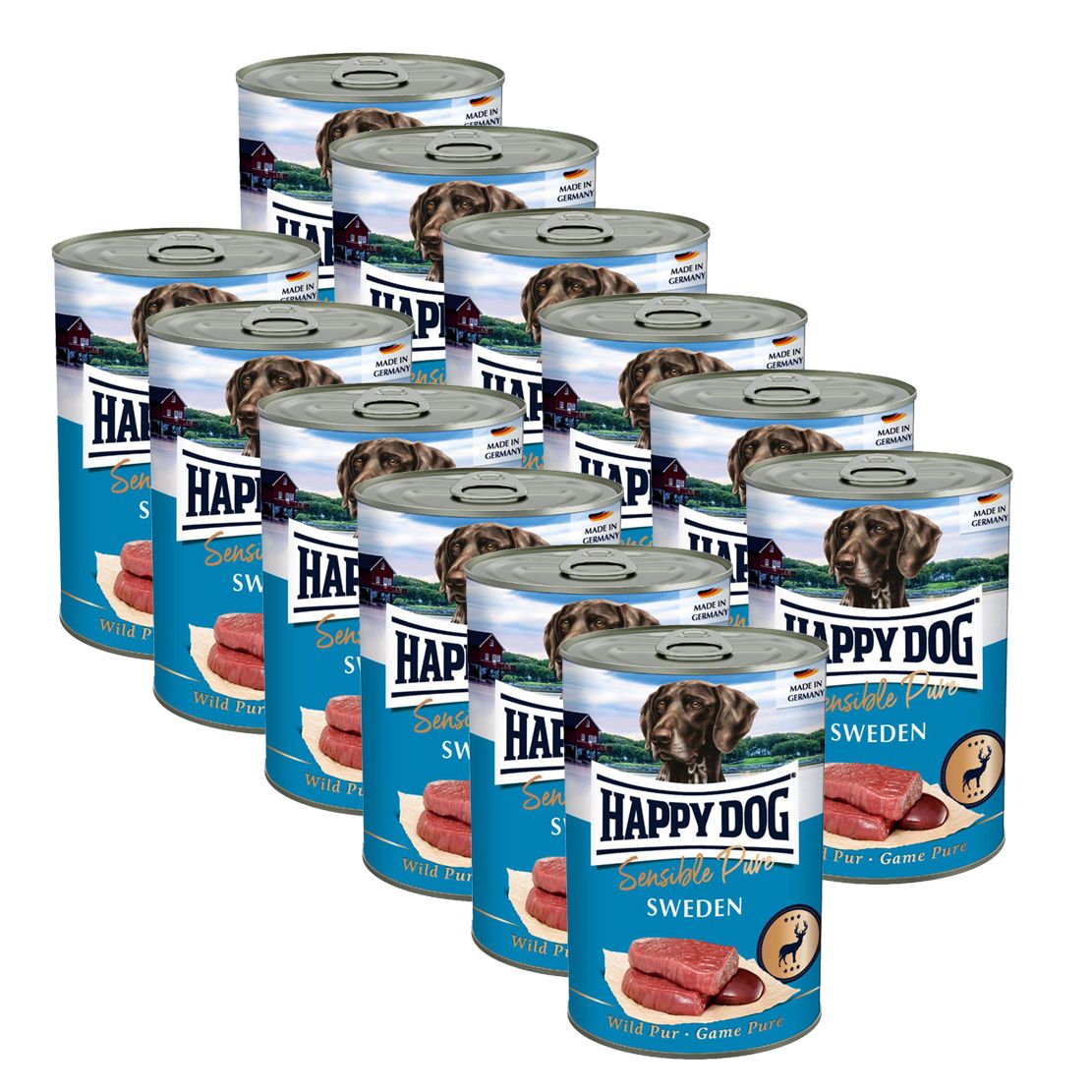 Happy Dog Wild Pur Sweden 12 x 400g / divina