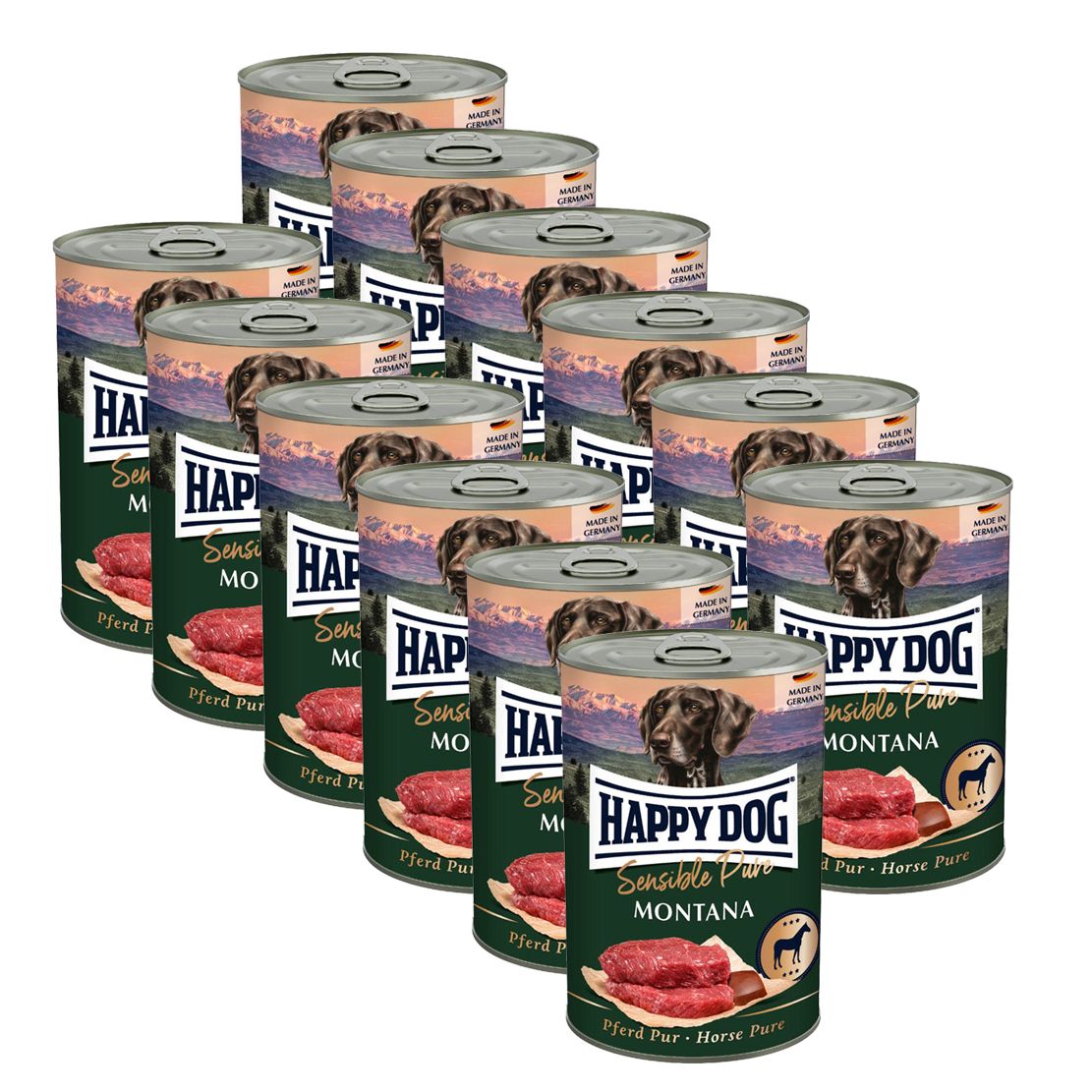 Happy Dog Pferd Pure Montana - 12 x 400 g / konj