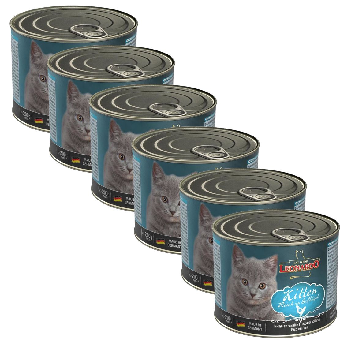 Konzerve za mačiće Leonardo Kitten 6 x 200 g