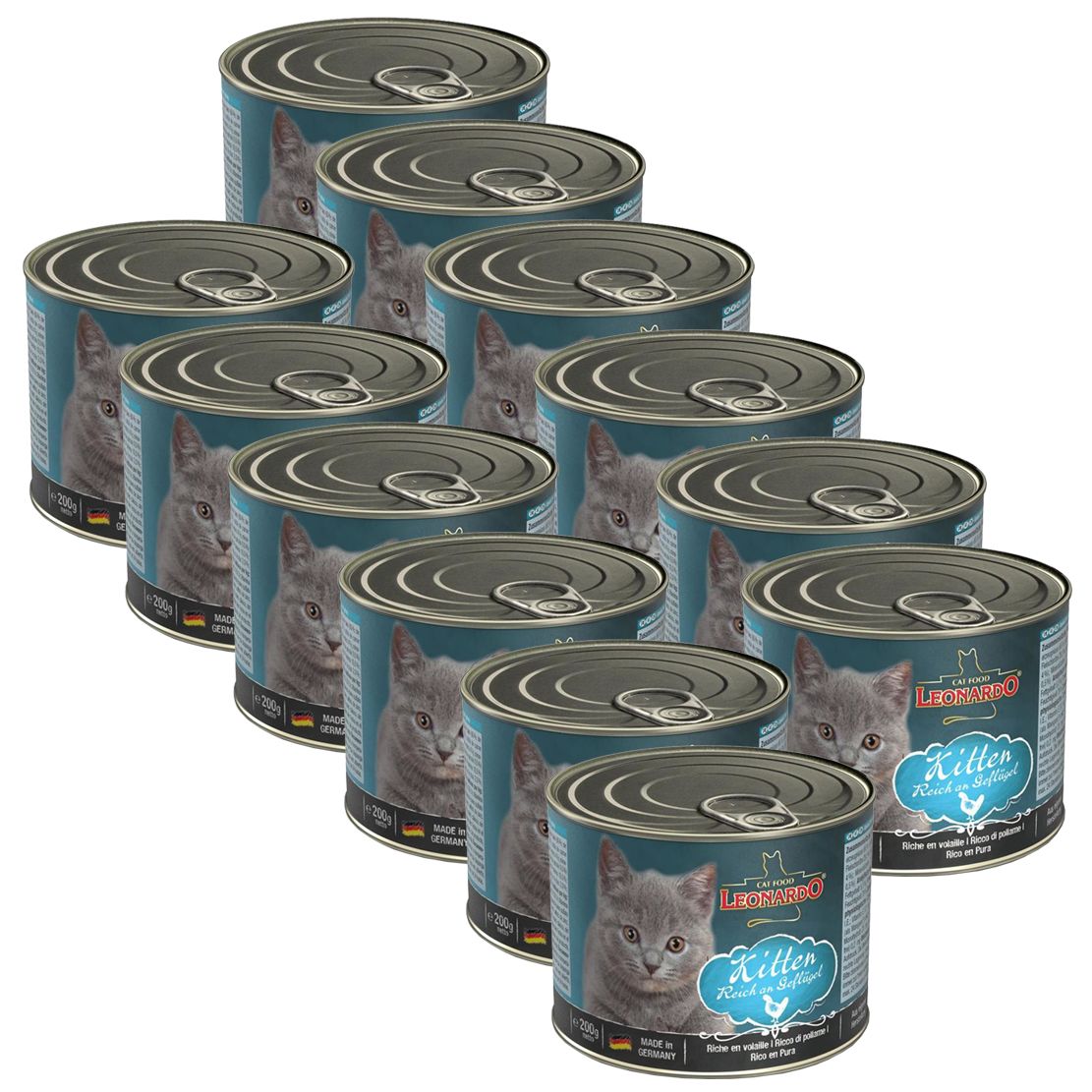 Konzerve za mačiće Leonardo Kitten 12 x 200 g