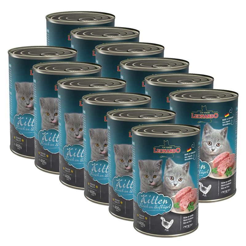 Konzerve za mačiće Leonardo Kitten 12 x 400 g