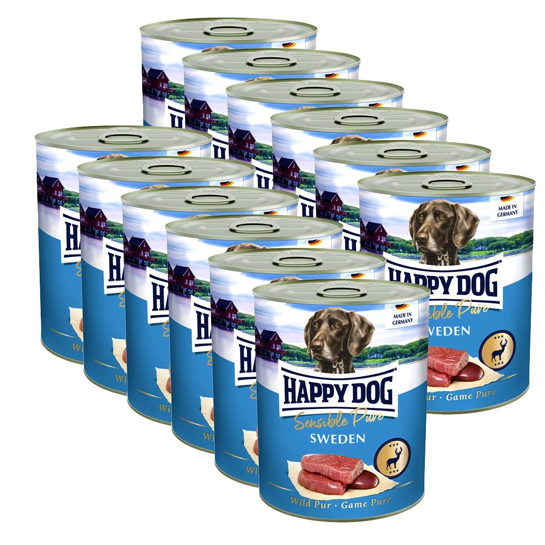 Happy Dog Wild Pur Sweden 12 x 800g / divina