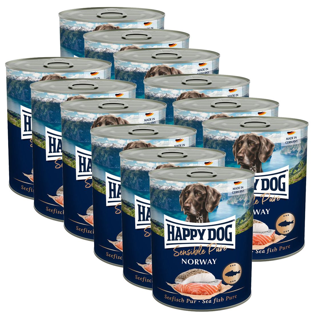 Happy Dog Lachs Pur Norway - 12 x 800 g / losos