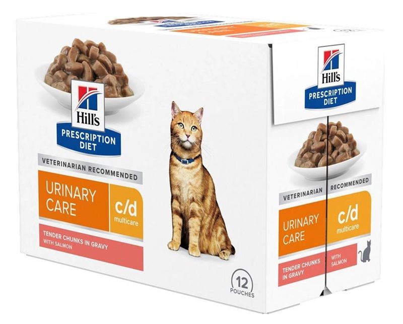 Hill's Prescription Diet Feline c/d Multicare Losos 12 x 85 g