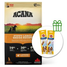ACANA Receptura za štene velikih pasmina 11,4 kg + 2 x poslastice BESPLATNO