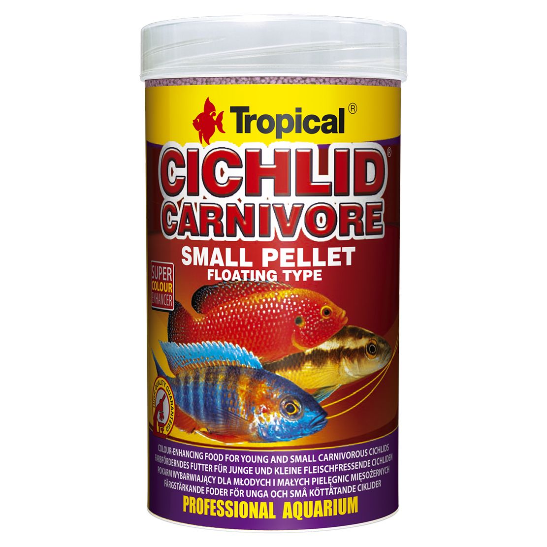 TROPICAL Cichlid Carnivore Small Pellet 1000 ml / 360 g