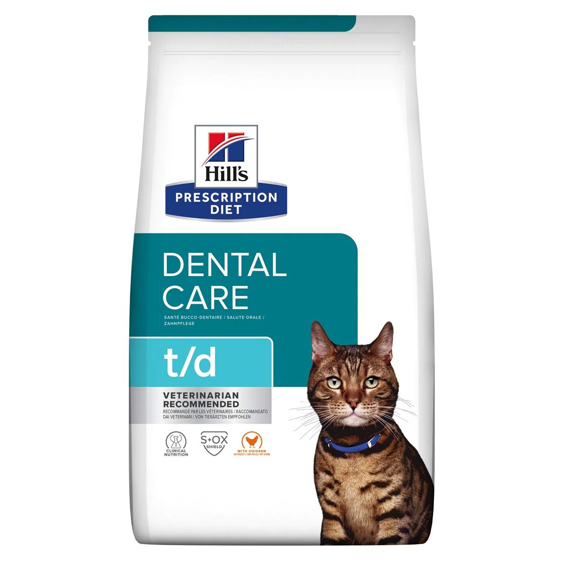 Hill's Prescription Diet t/d Njega zuba granule za mačke 3 kg