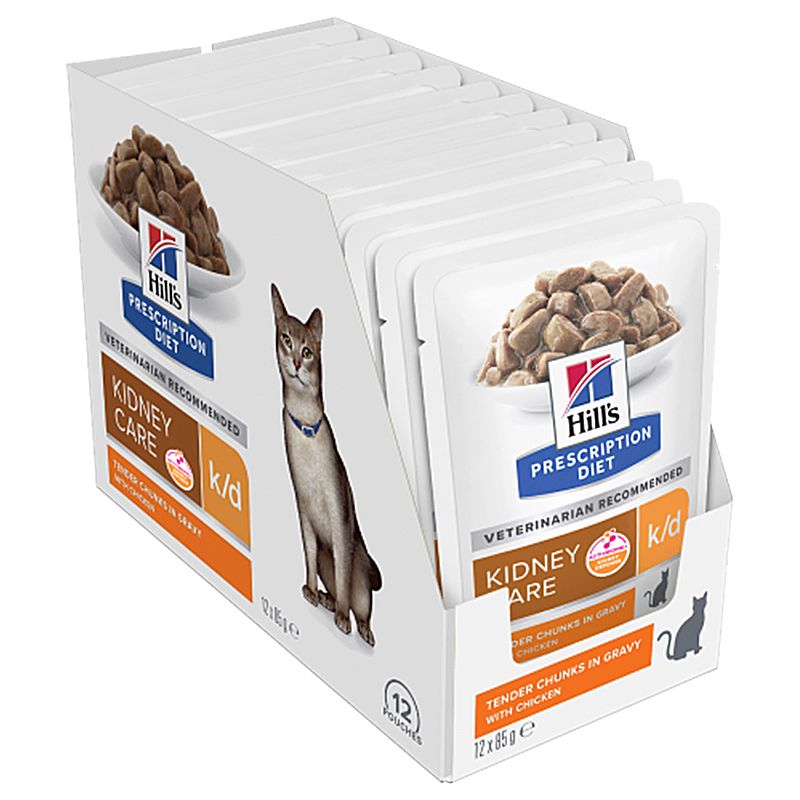Hill's Prescription Diet Feline Kidney Care k/d Piletina 12 x 85 g