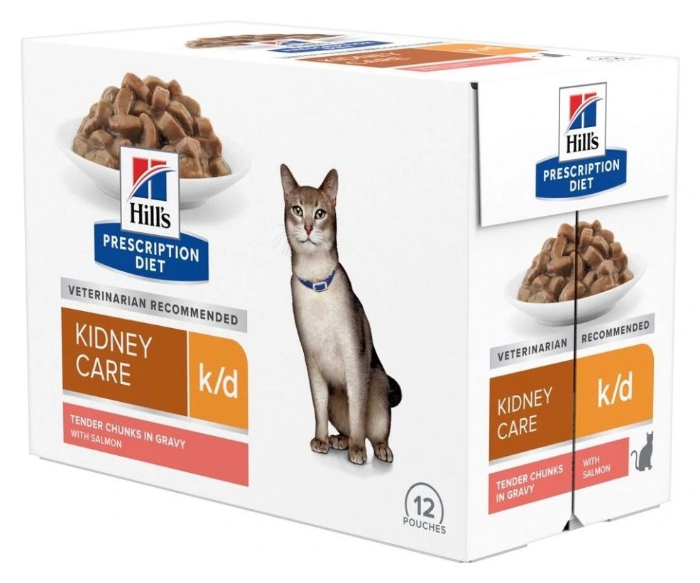 Hill's Prescription Diet Feline Kidney Care k/d Losos 12 x 85 g