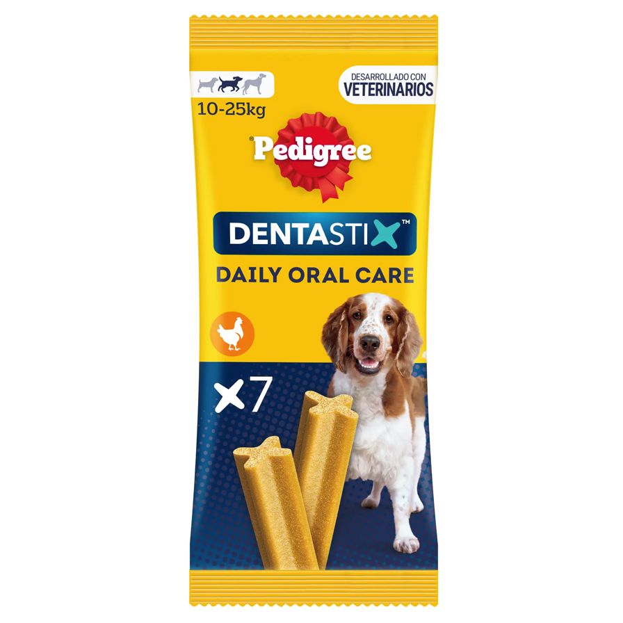 Tyčinke za pse Pedigree Denta Stix medium - 7 kom / 180g
