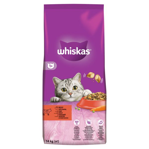 WHISKAS s govedinom 14 kg