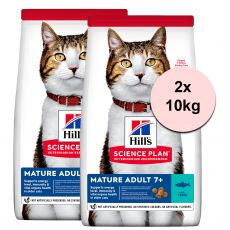 Hill's Science Plan suho krmivo za starije mačke s tunom 2 x 10 kg