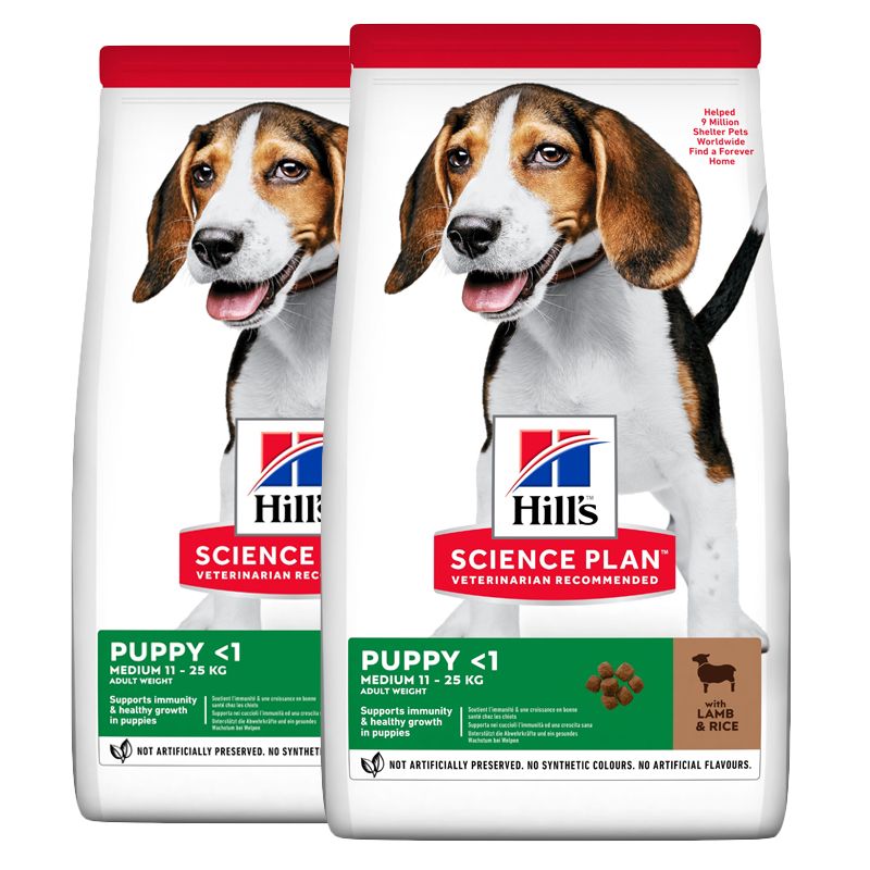 Hill's Science Plan Canine Puppy Medium Janjeće meso & Riža 2 x 14 kg