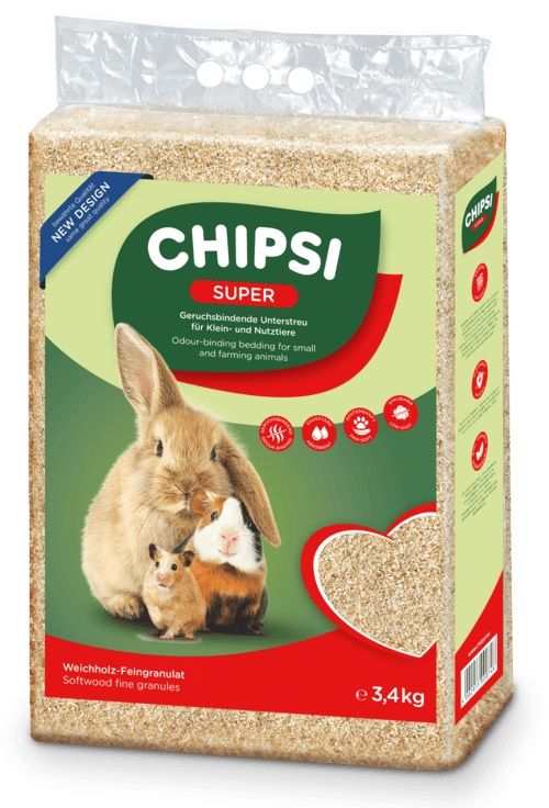 CHIPSI SUPER - fina sjeckana podloga za glodavce 60 L