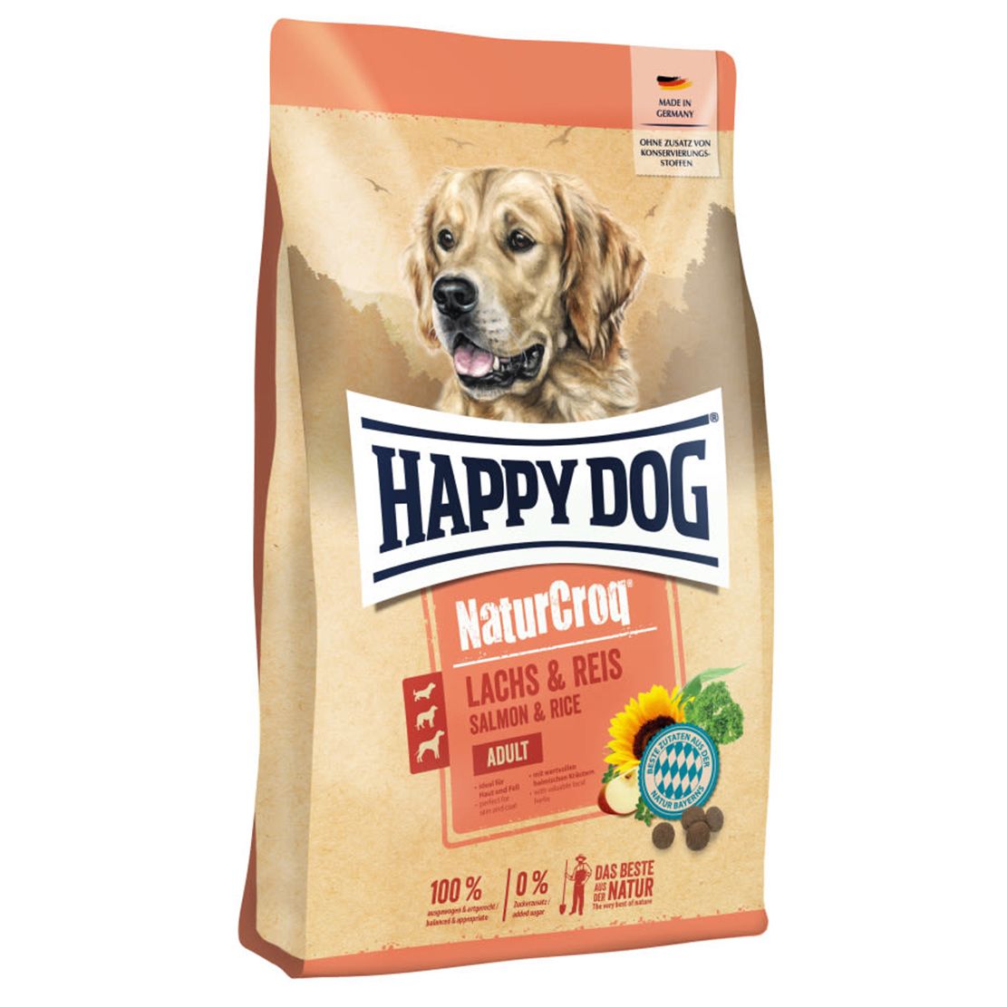 Happy Dog NaturCroq Losos & Riž 11 kg