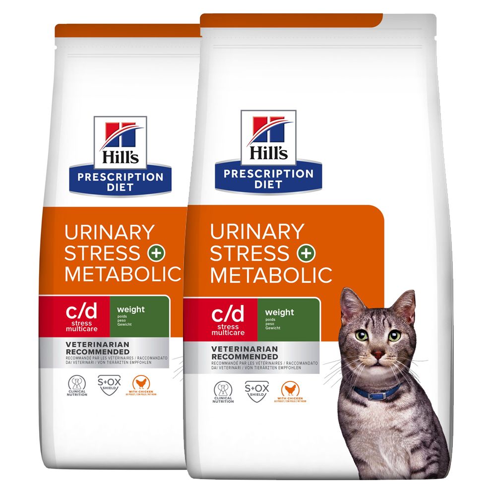 Hill's Prescription Diet c/d Stress + Metabolic Urinarni sustav za mačke 2 x 8 kg