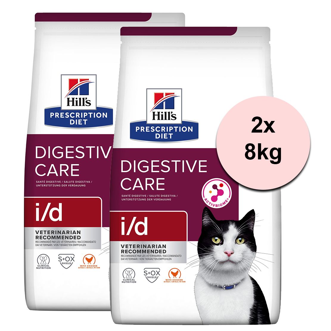 Hill's Prescription Diet i/d Njega probave suho krmivo za mačke 2 x 8 kg