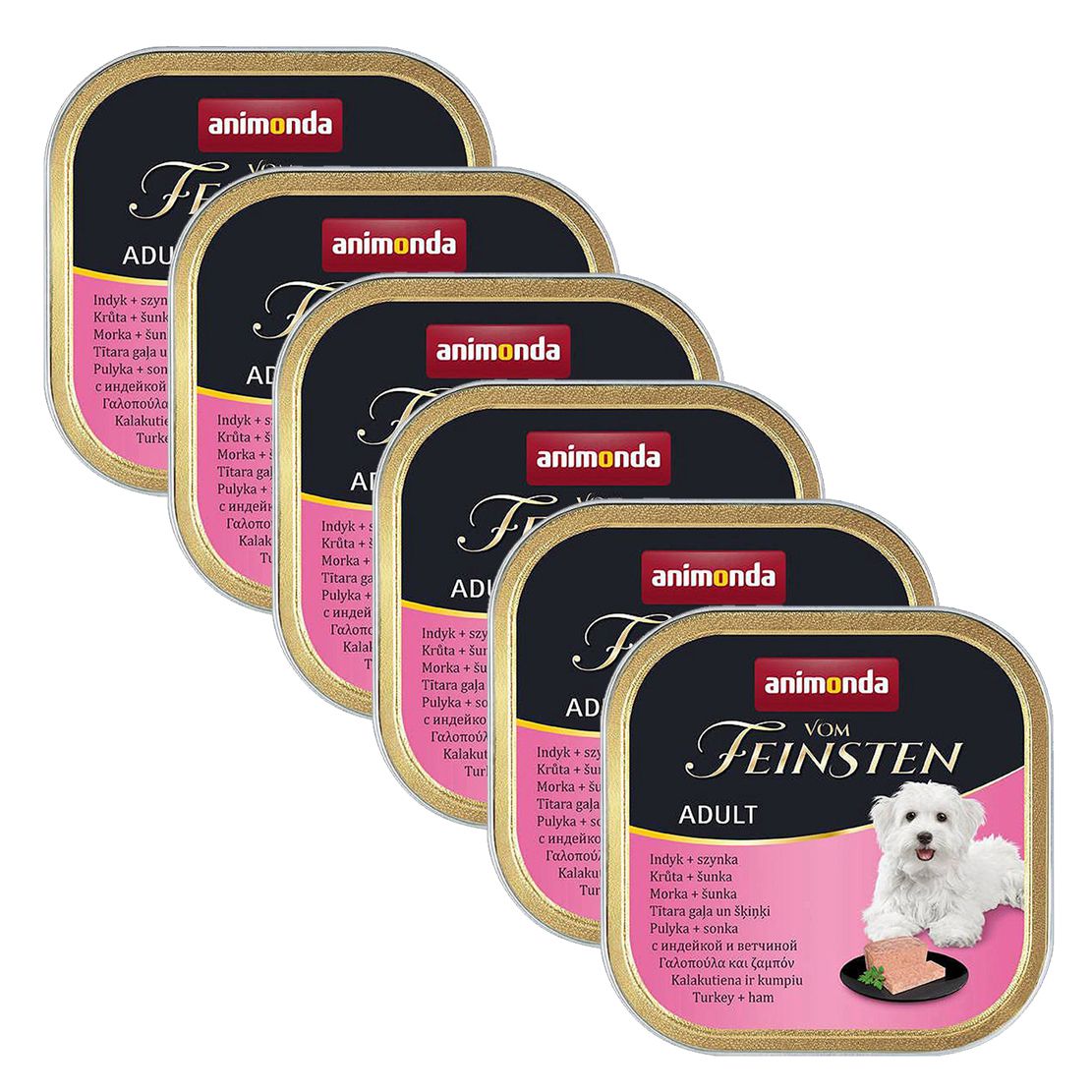 ANIMONDA pašteta - puretina + šunka 6 x 150 g