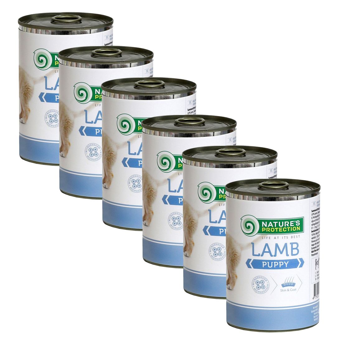Natures Protection dog puppy lamb 6 x 400 g