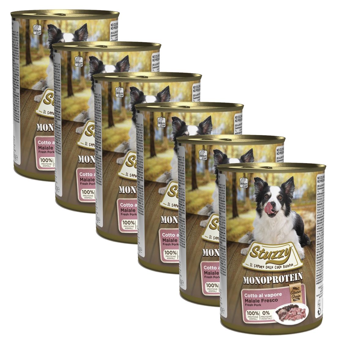 Konzerva Stuzzy Monoprotein svinjetina 6 x 400 g