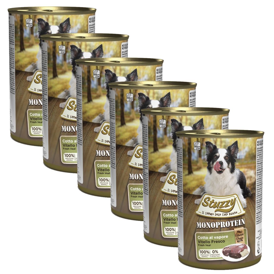 Konzerva Stuzzy Monoprotein teleće 6 x 400 g