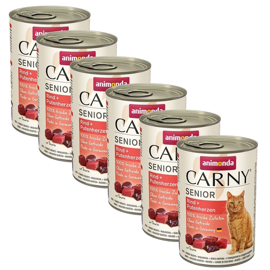 Animonda Carny Senior - Goveđa i morska srca 6 x 400 g