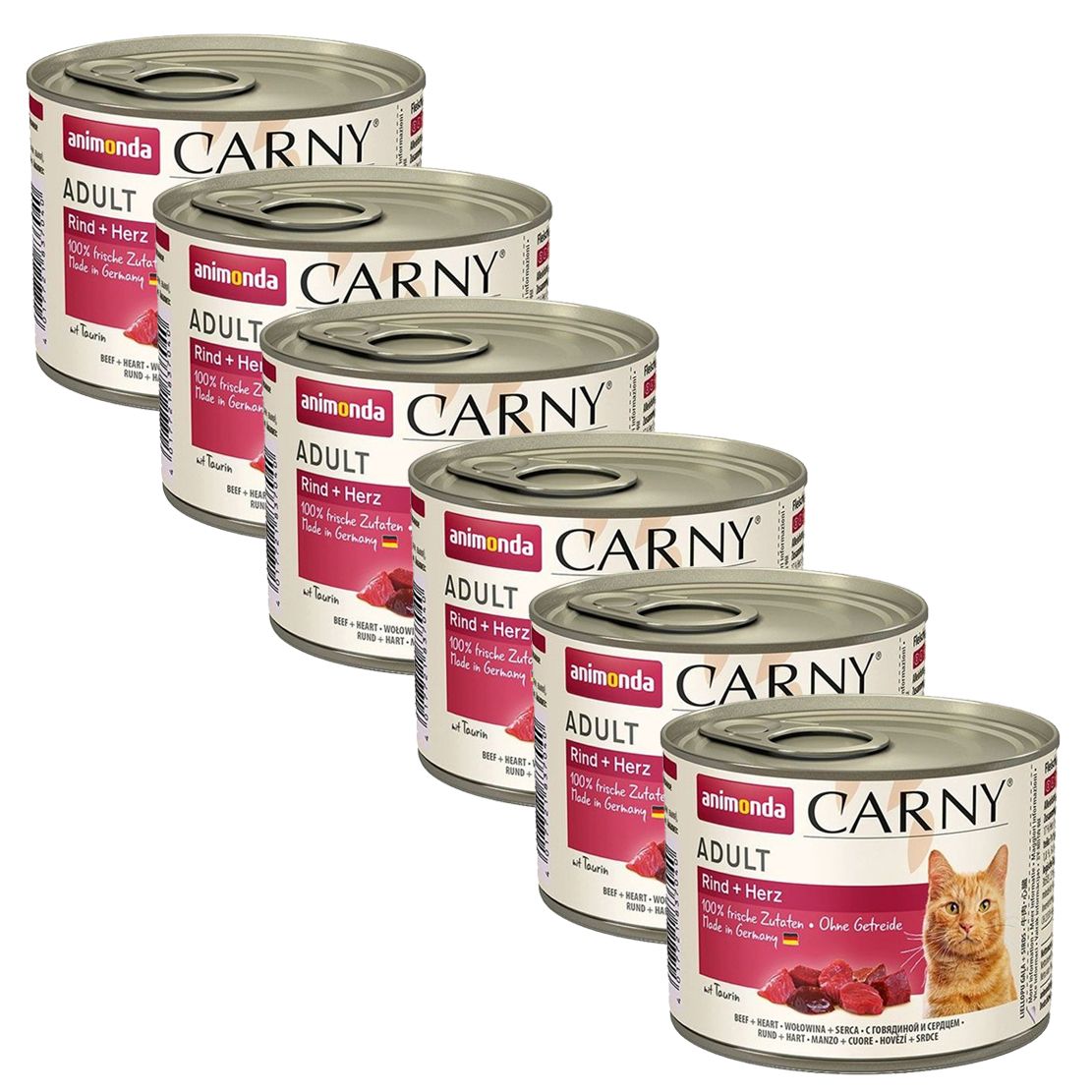 Animonda Carny Adult - Govedina i srca 6 x 200 g