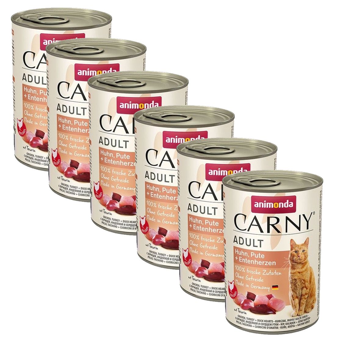 Animonda Carny Adult - Piletina, puretina i patka 6 x 400 g