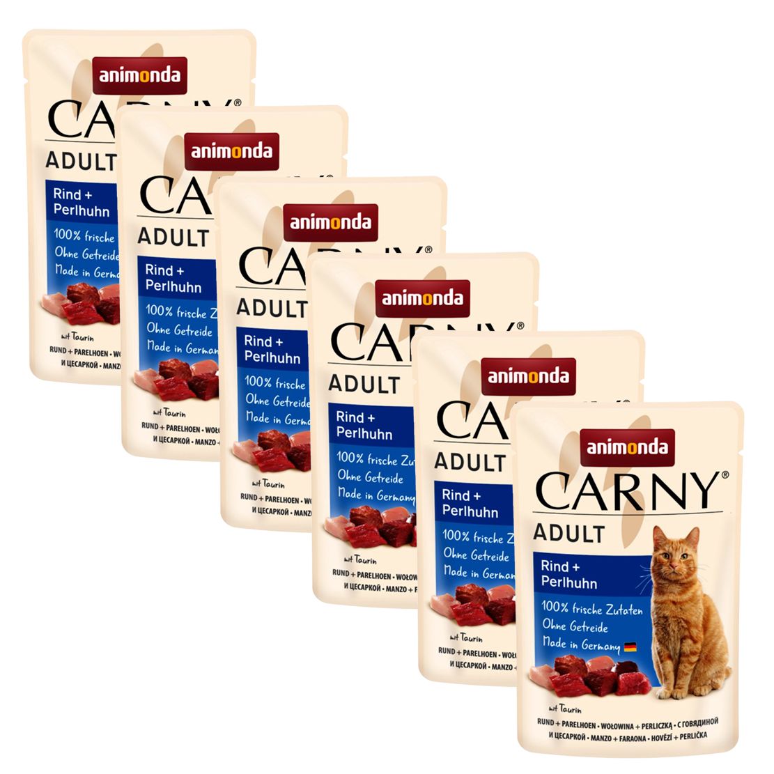 Animonda CARNY Cat Adult govedina + biserka 6 x 85 g