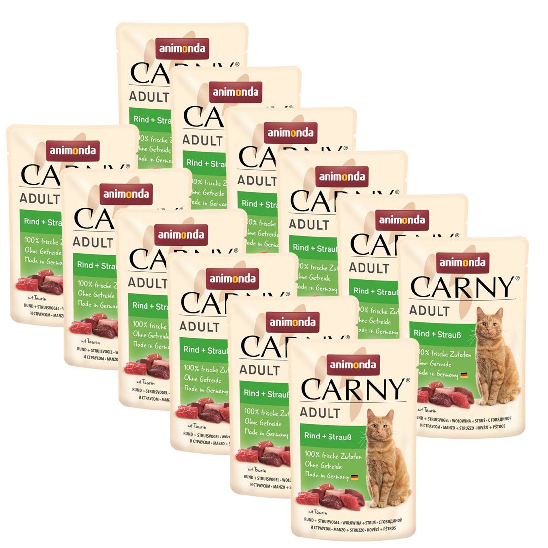 Animonda CARNY Cat Adult govedina + noje 12 x 85 g