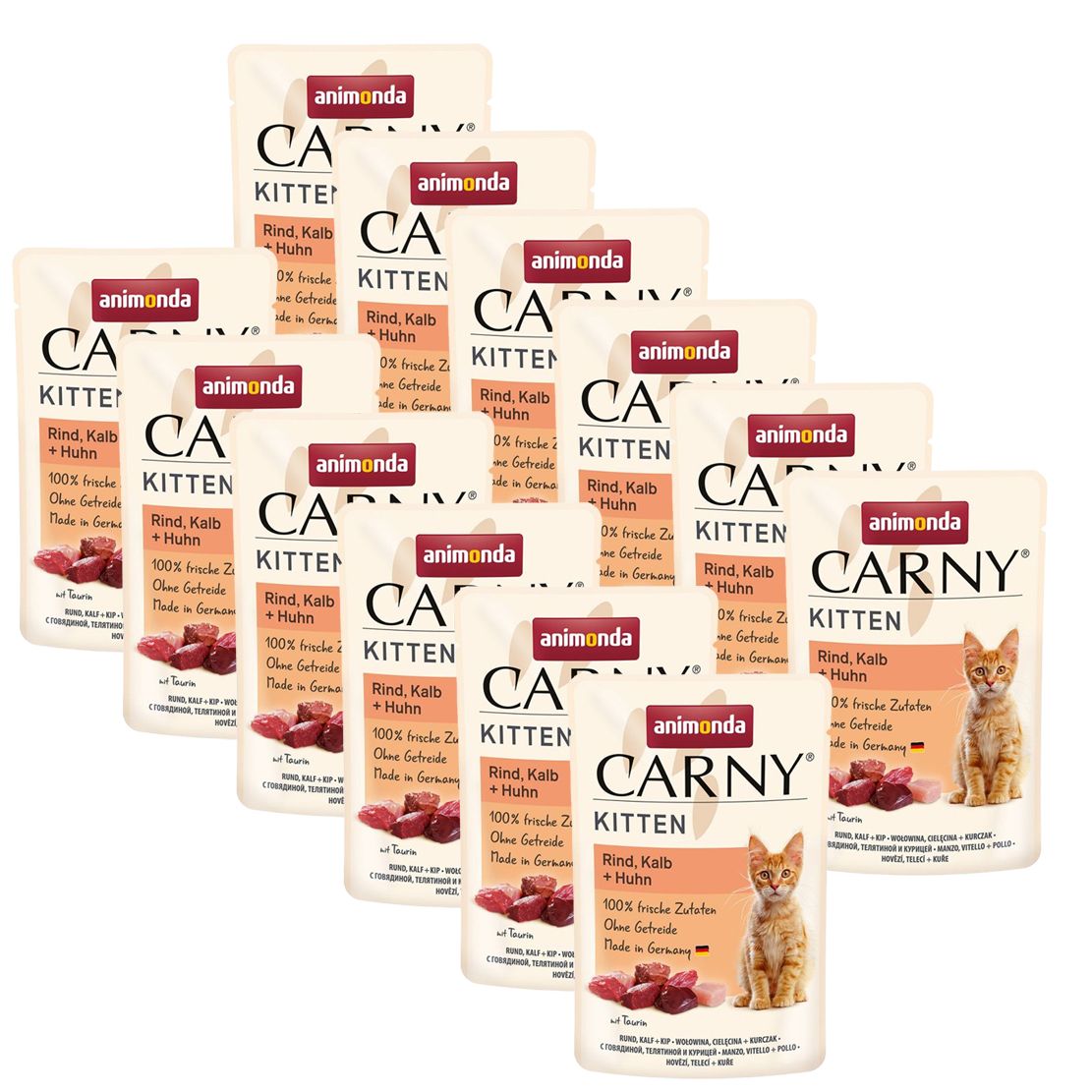Animonda CARNY Cat Kitten govedina, telecina + piletina 12 x 85 g