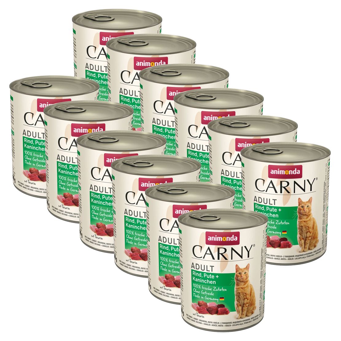 Animonda CARNY Cat Adult govedina, puretina + zec 12 x 800 g